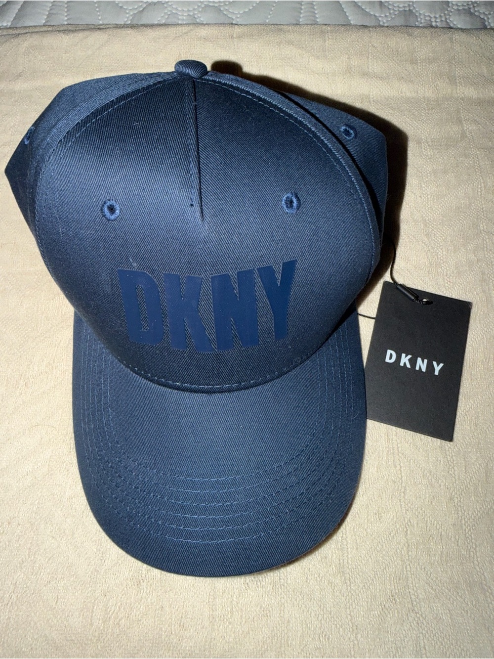 DKNY Navy Blue Logo Baseball Cap